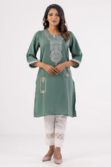 Women's Ethnic Tops (Turquoise Green)