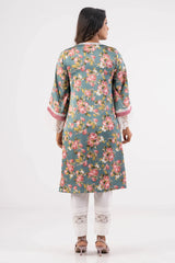 Women's Ethnic Tops (Teal Printed)