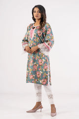 Women's Ethnic Tops (Teal Printed)