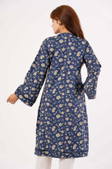 Women's Ethnic Tops (Navy Printed)