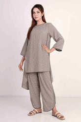 Women's Knitted Tops (Black Check)