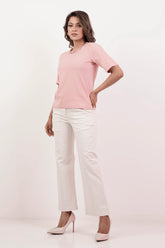 Women's Knitted Tops (Pink)