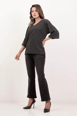 Women's Knitted Tops (Charcoal)