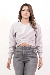 Women's Knitted Tops (Lavender)