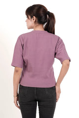 Women's Knitted Tops (Mauve)
