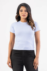 Women's Knitted Tops (Blue Stripe)