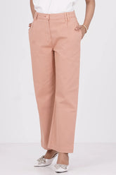 Women's Non Denim Pant (Peach)