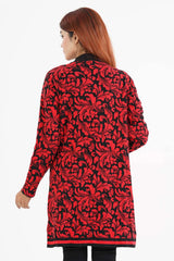 Women's Sweater (Red Floral)