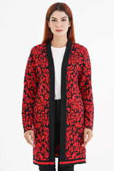 Women's Sweater (Red Floral)