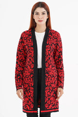 Women's Sweater (Red Floral)