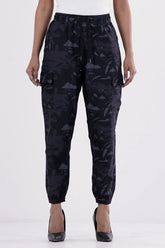 Women's Jogger (Black Printed)