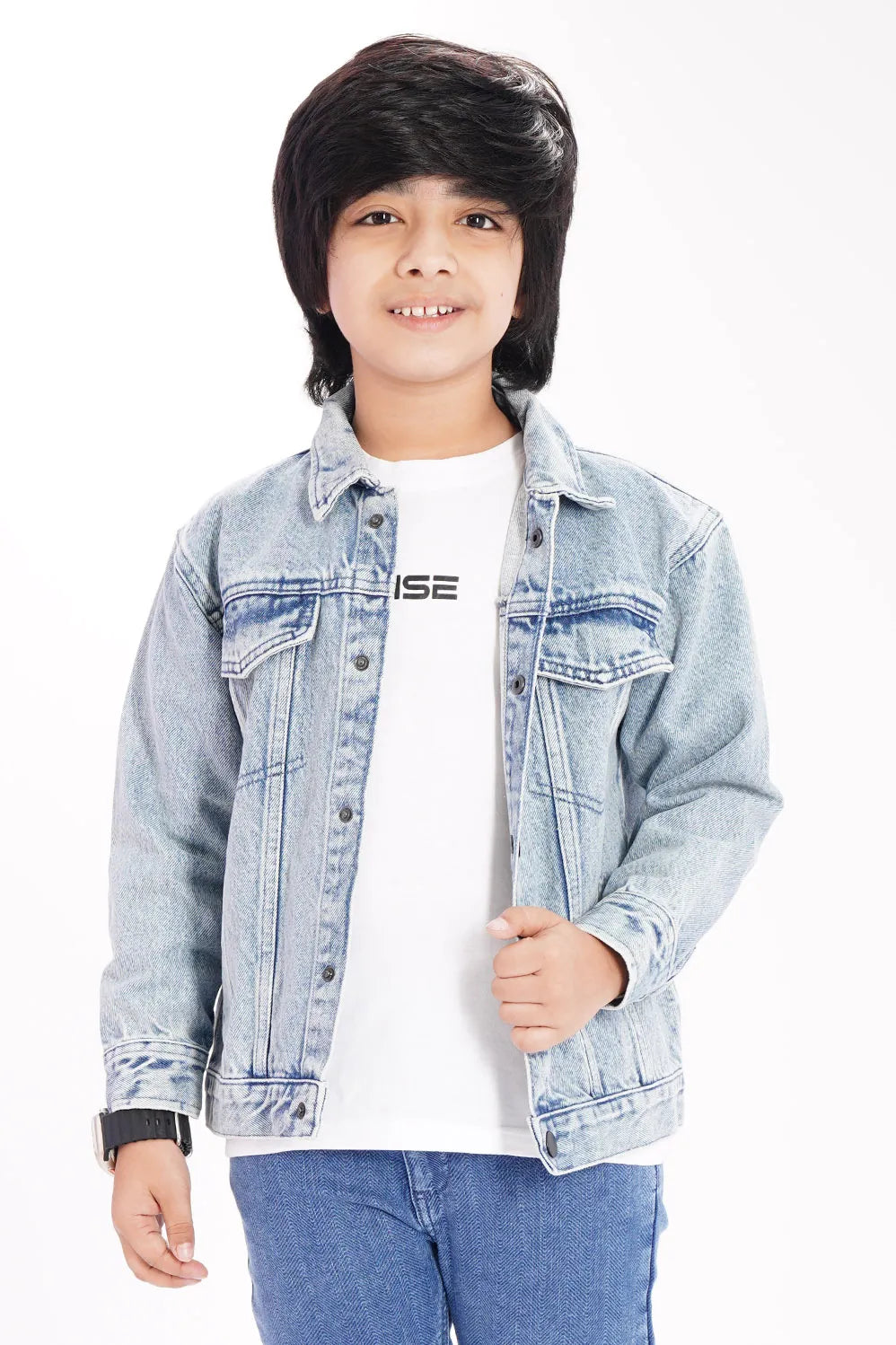 Boy's Jacket (2-7Y) (Light Wash)