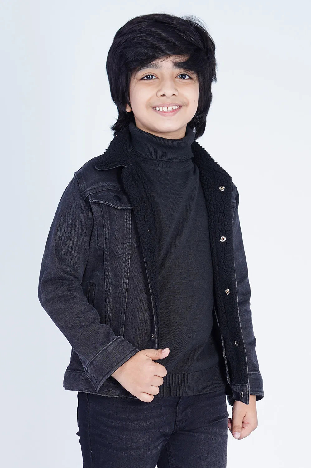 Boy's Jacket (2-7Y) (Black)