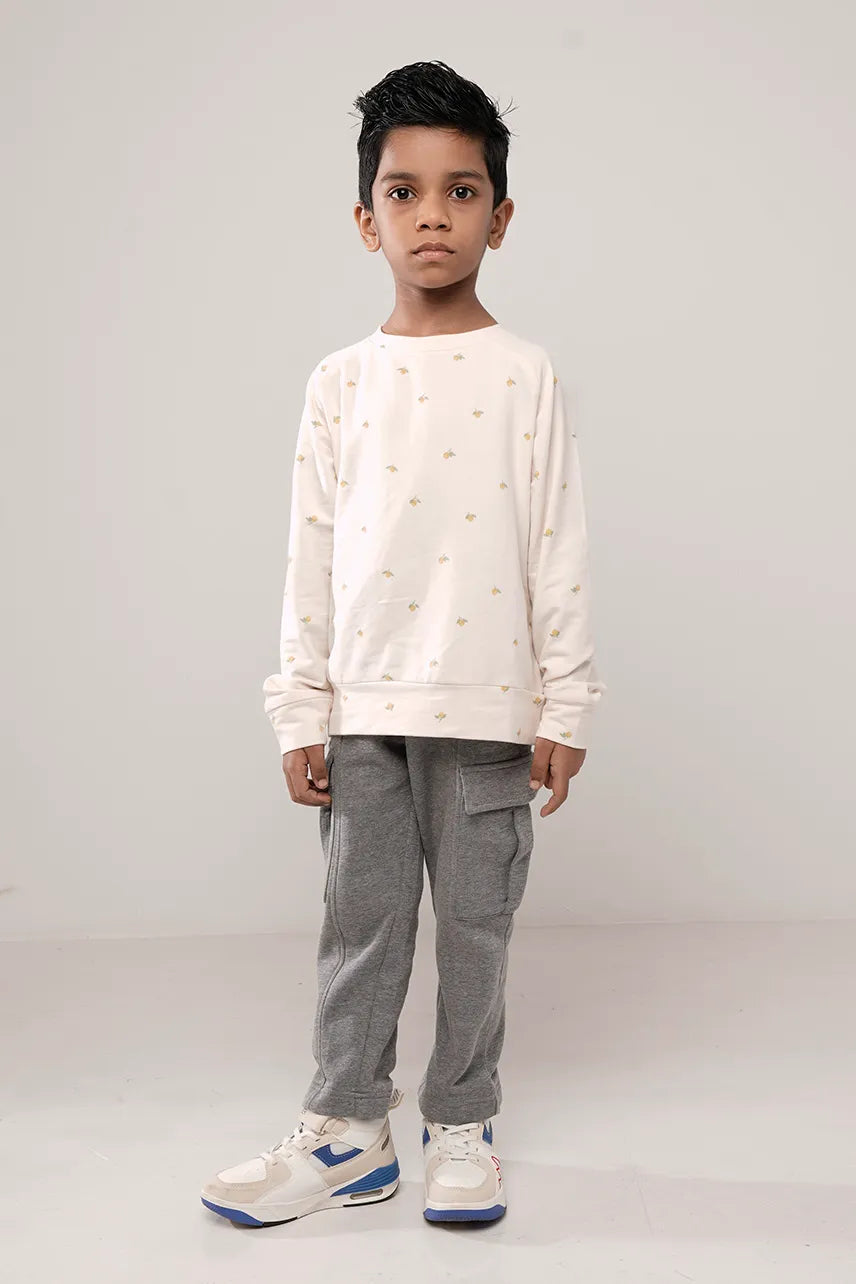 Boy's T-shirt (2-7Y) (White Print)