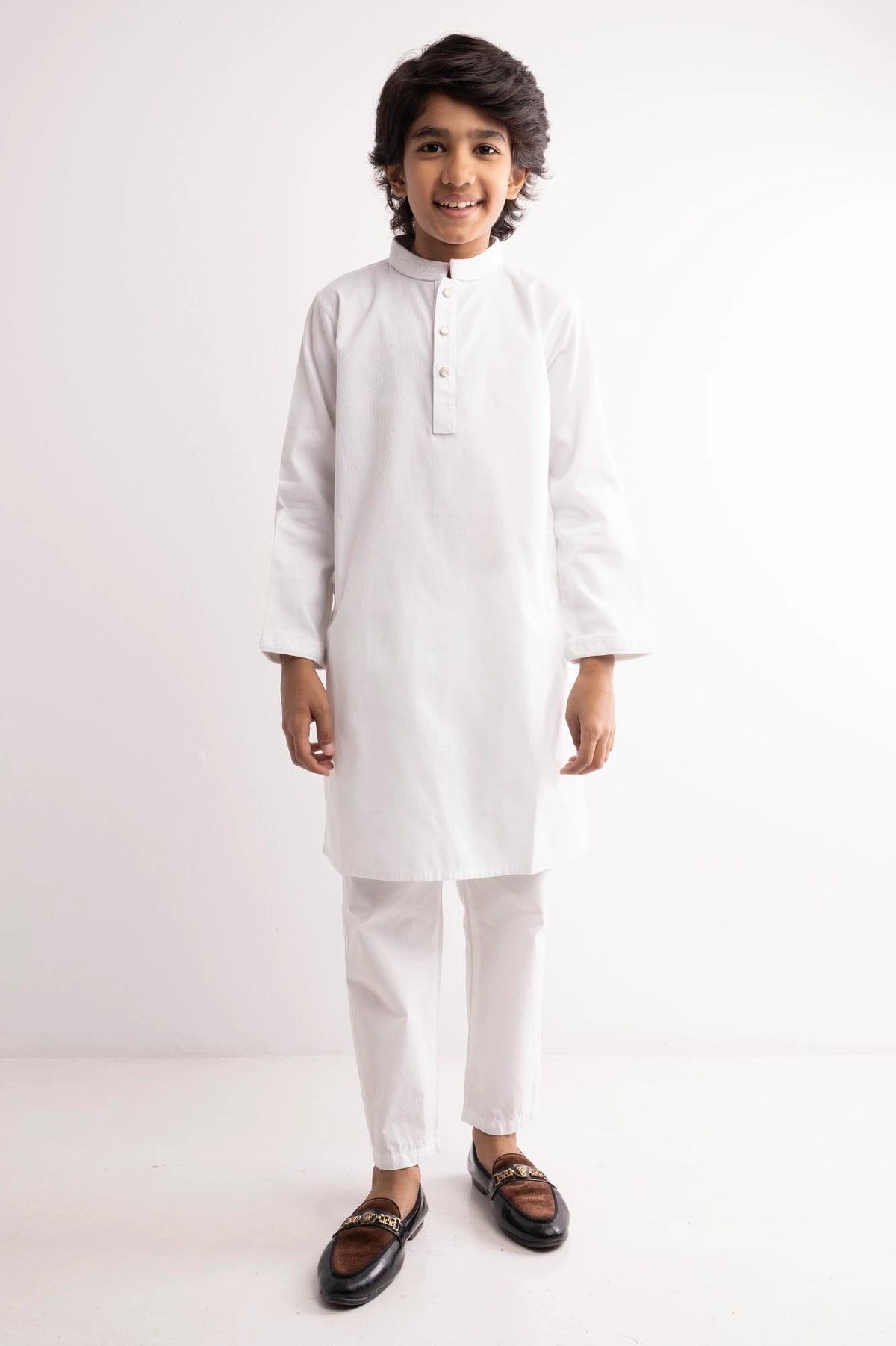 Boy's Panjabi (2-7Y) (White)