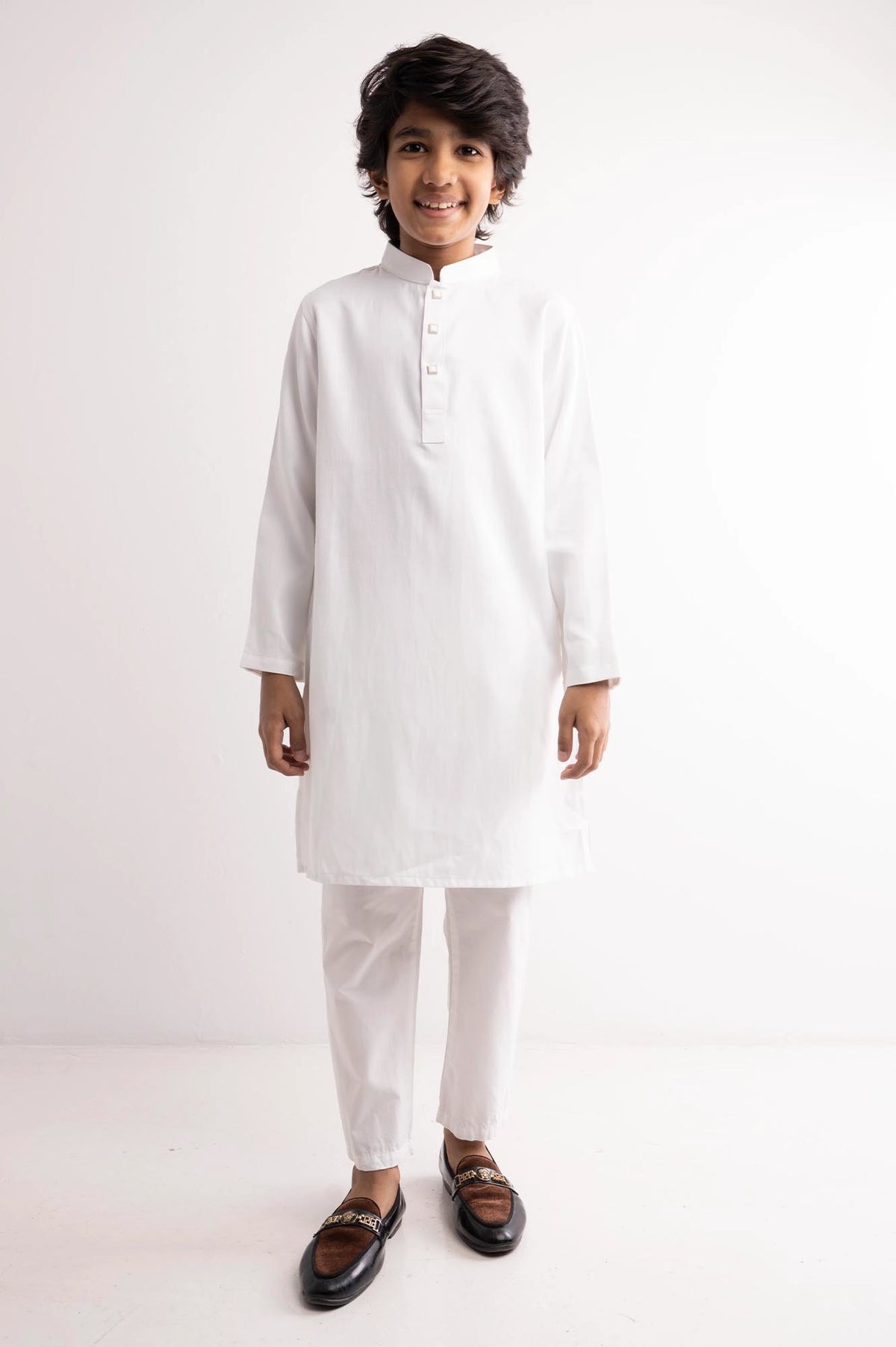Boy's Panjabi (2-7Y) (White)