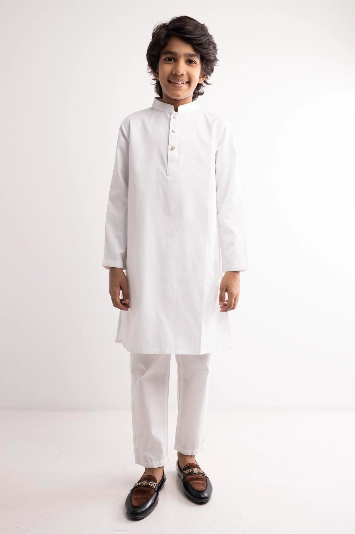 Boy's Panjabi (2-7Y) (White)