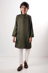 Boy's Panjabi (2-7Y) (Olive)
