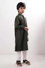 Boy's Panjabi (8-13Y) (Green)