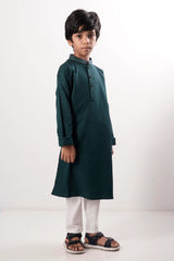 Boy's Panjabi (2-7Y) (Dk. Green)