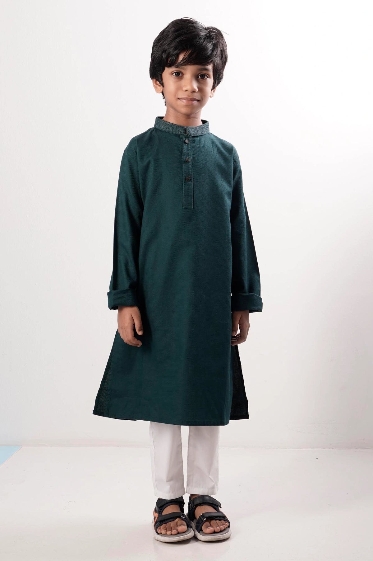 Boy's Panjabi (2-7Y) (Dk. Green)