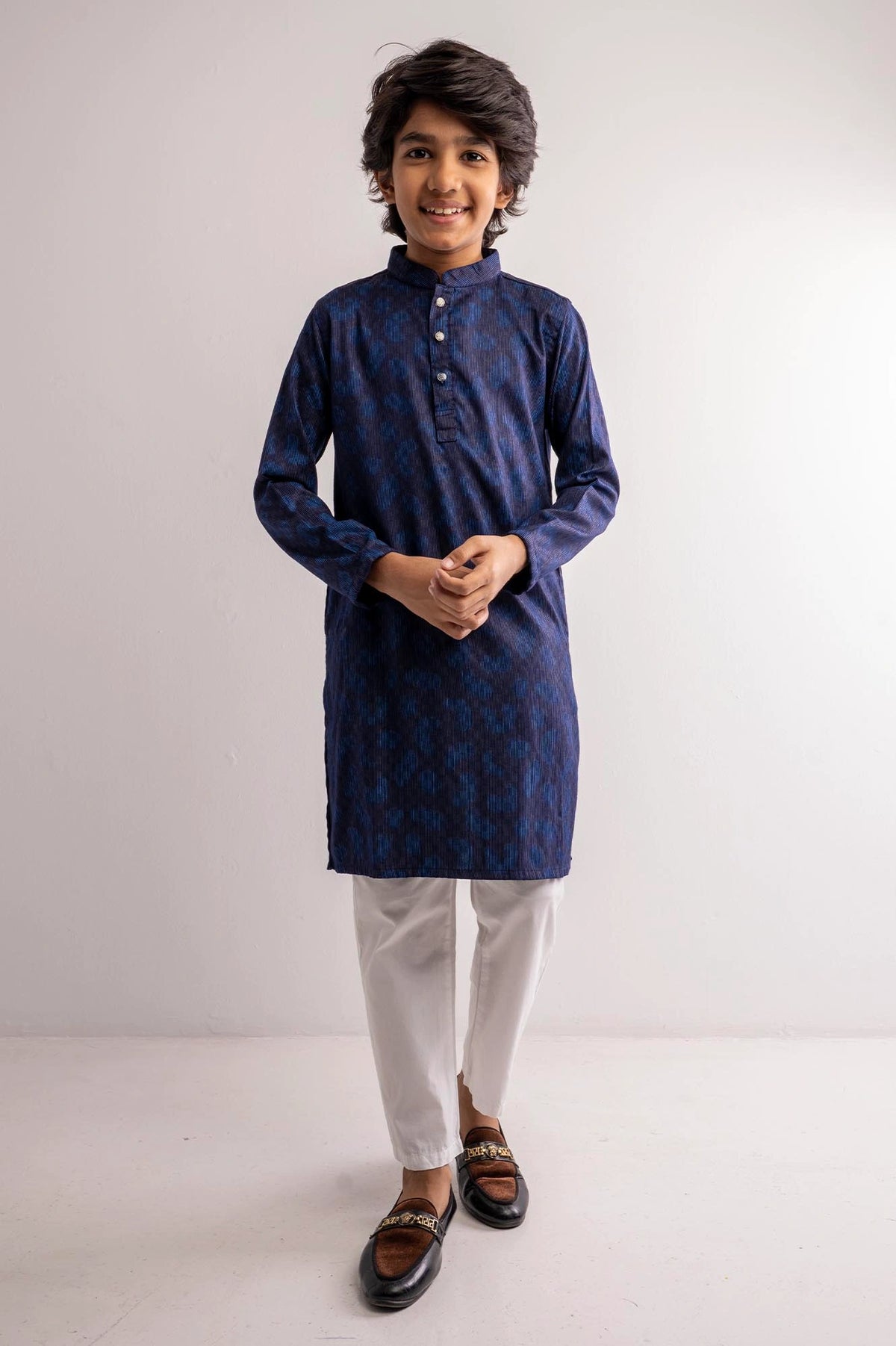 Boy's Panjabi (8-13Y) (Navy)