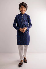 Boy's Panjabi (8-13Y) (Navy)