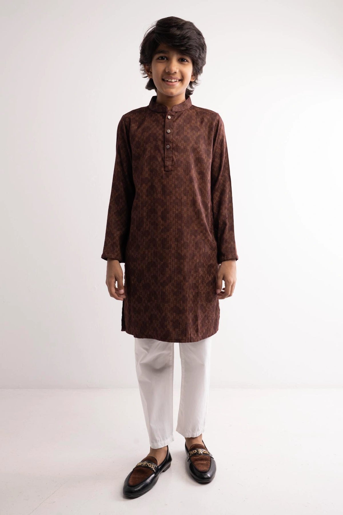 Boy's Panjabi (8-13Y) (Umber)