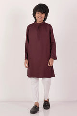 Boy's Panjabi (2-7Y) (Dk. Maroon)