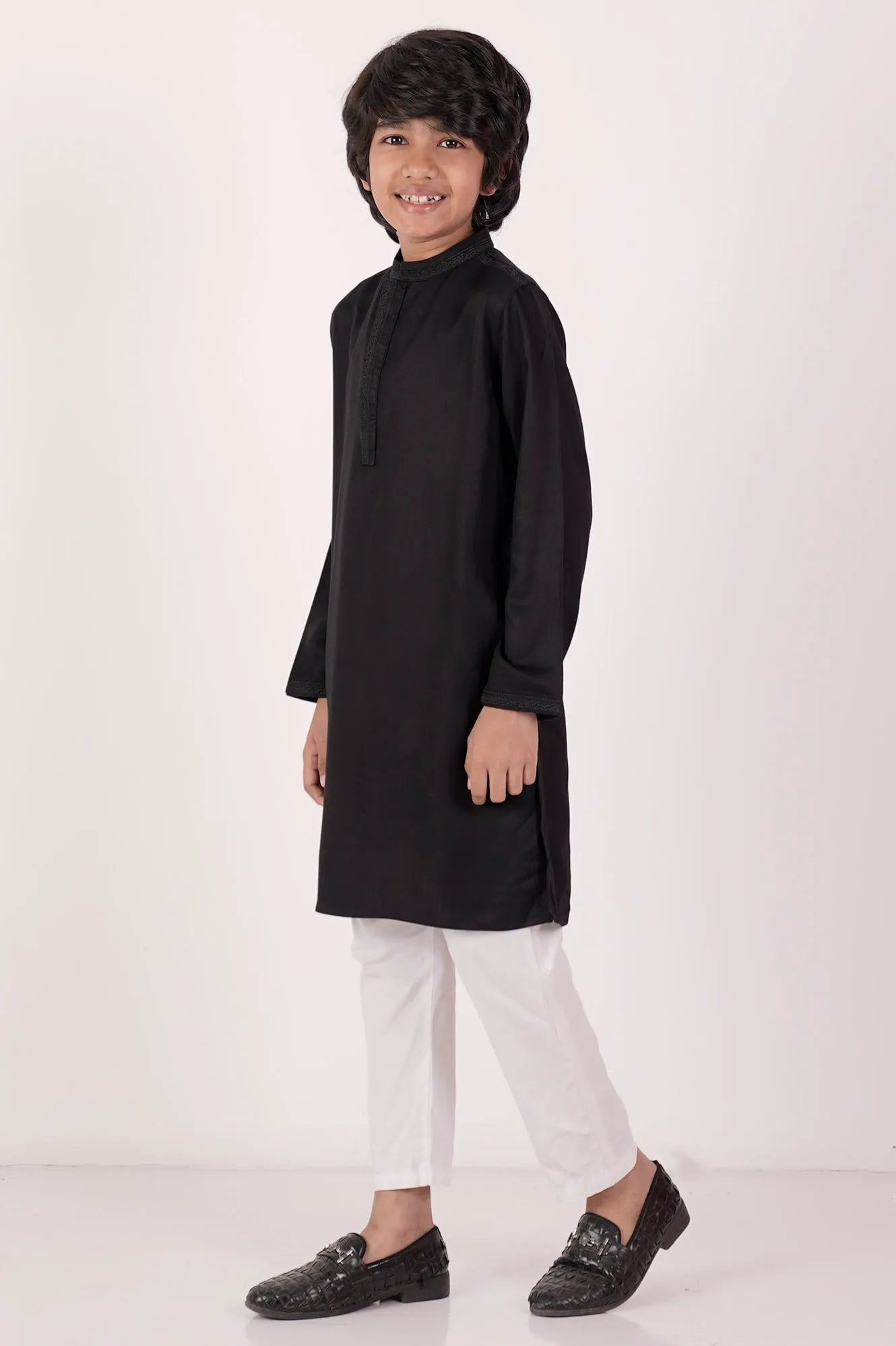 Boy's Panjabi (2-7Y) (Black)