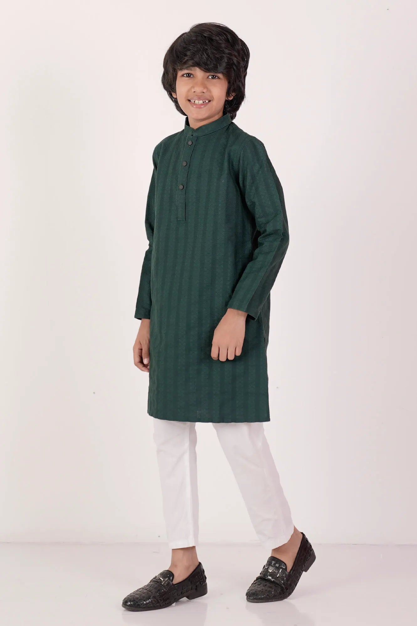 Boy's Panjabi (8-13Y) (Green)