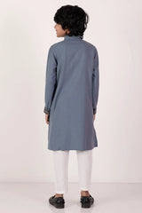 Boy's Panjabi (8-13Y) (Dirty Blue)