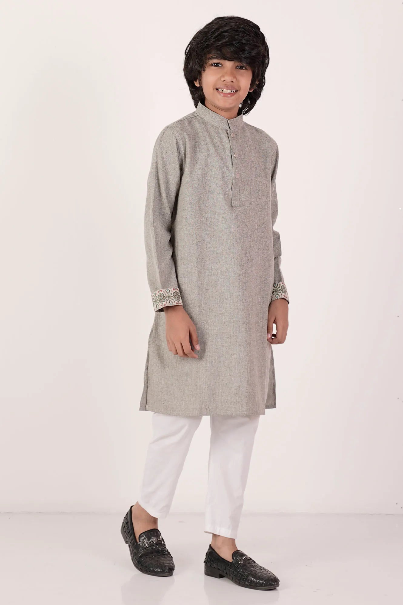 Boy's Panjabi (8-13Y) (Moss)