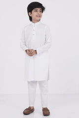 Boy's Panjabi (8-13Y) (White)