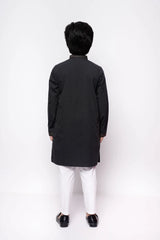 Boy's Panjabi (8-13Y) (Black)