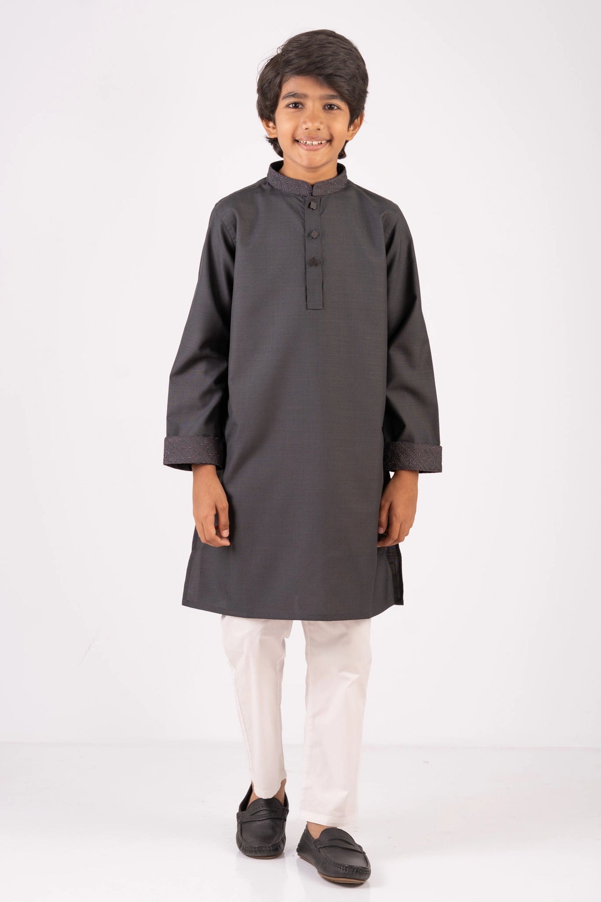 Boy's Panjabi (2-7Y) (DK. Grey)