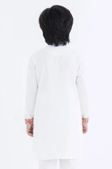 Boy's Panjabi (8-11Y) (White)
