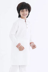 Boy's Panjabi (8-11Y) (White)