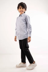 Boy's Shirt (2-7Y) (Grey Printed)