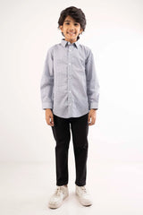 Boy's Shirt (2-7Y) (Grey Printed)