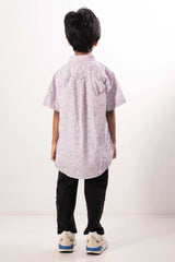 Boy's Shirt (2-7Y) (Grey Printed)