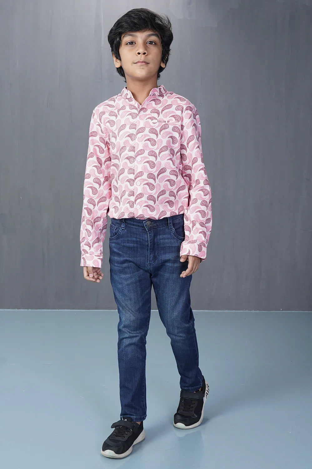 Boy's Shirt (2-7Y) (Pink Print)