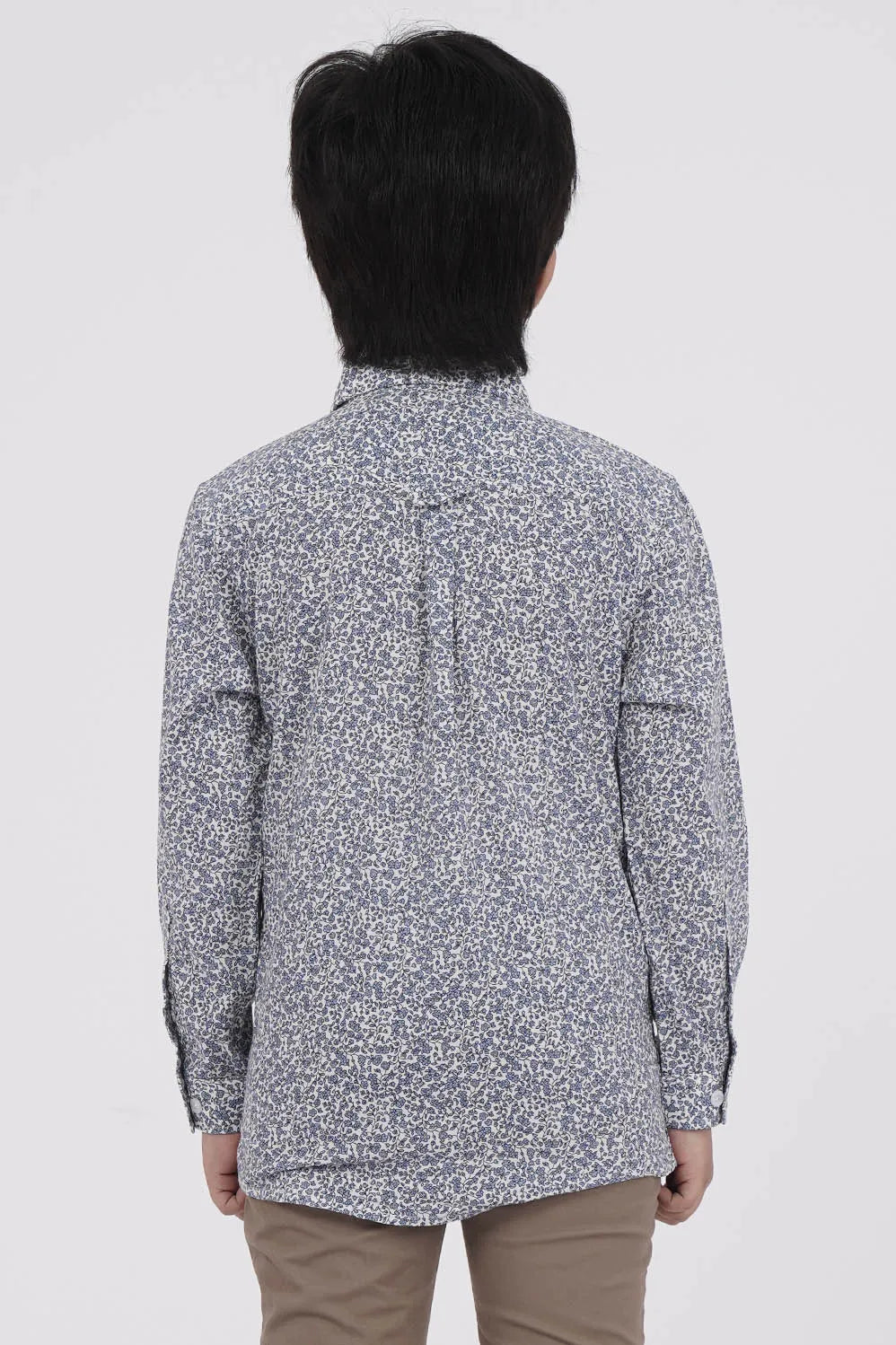 Boy's Shirt (8-13Y) (Blue Printed)