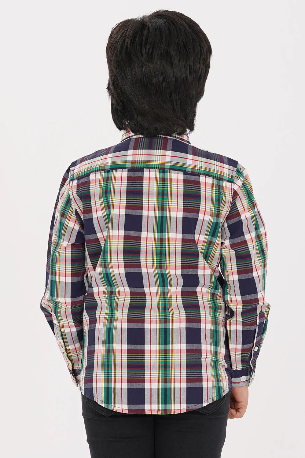 Boy's Shirt (2-7Y) (Green Check)