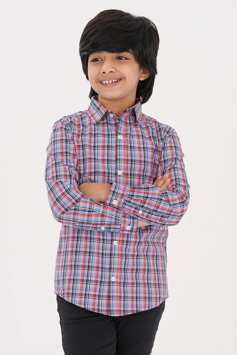 Boy's Shirt (2-7Y) (Red Check)