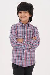 Boy's Shirt (2-7Y) (Red Check)