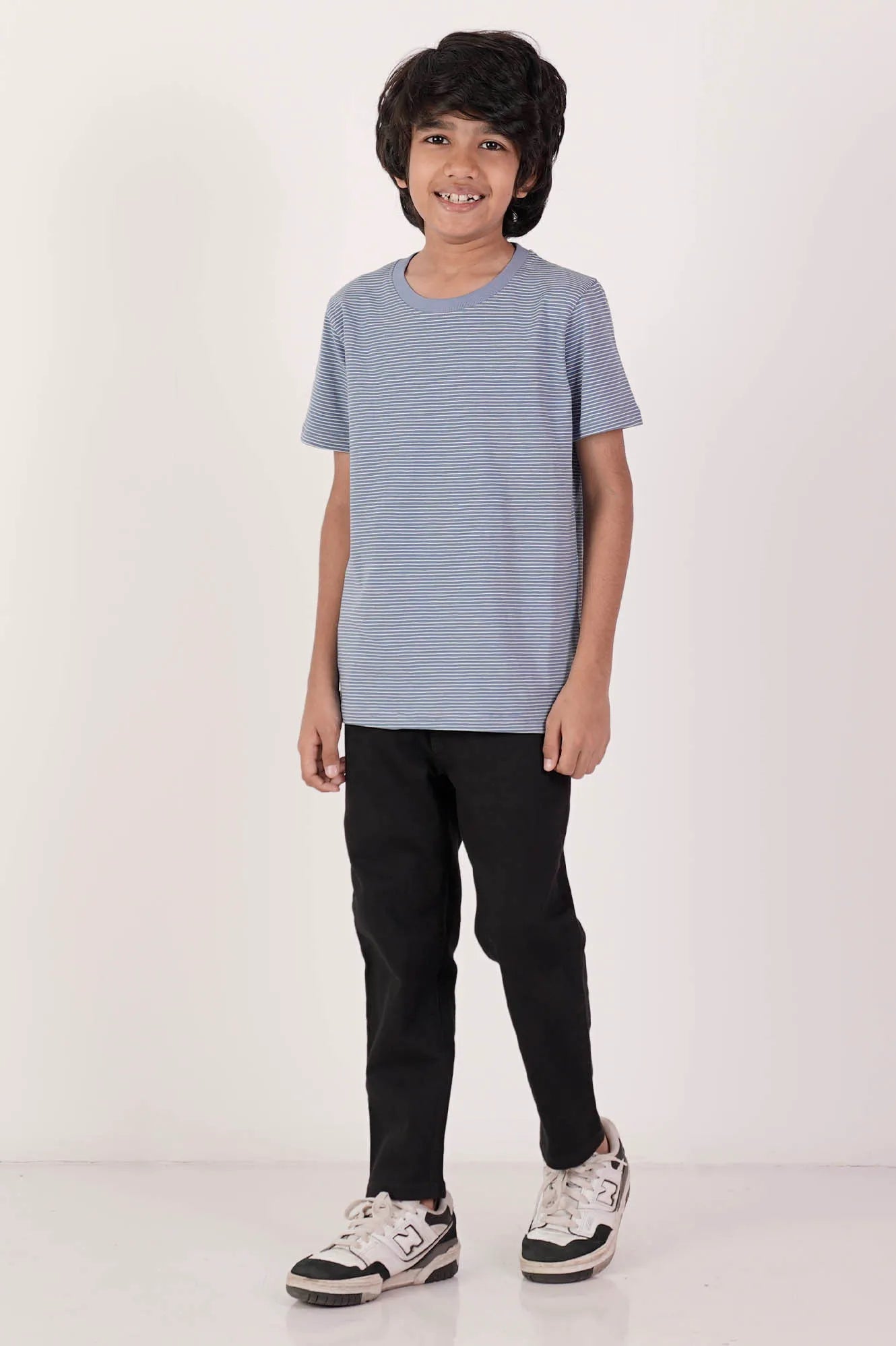 Boy's T-shirt (2-7Y) (Blue Stripe)