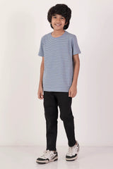 Boy's T-shirt (2-7Y) (Blue Stripe)