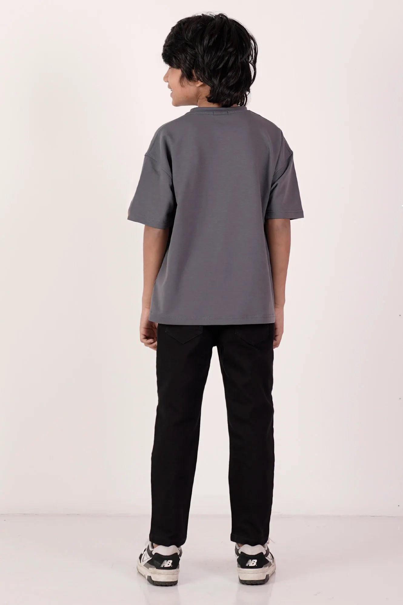 Boy's T-shirt (8-13Y) (Bluish Grey)