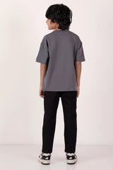 Boy's T-shirt (8-13Y) (Bluish Grey)
